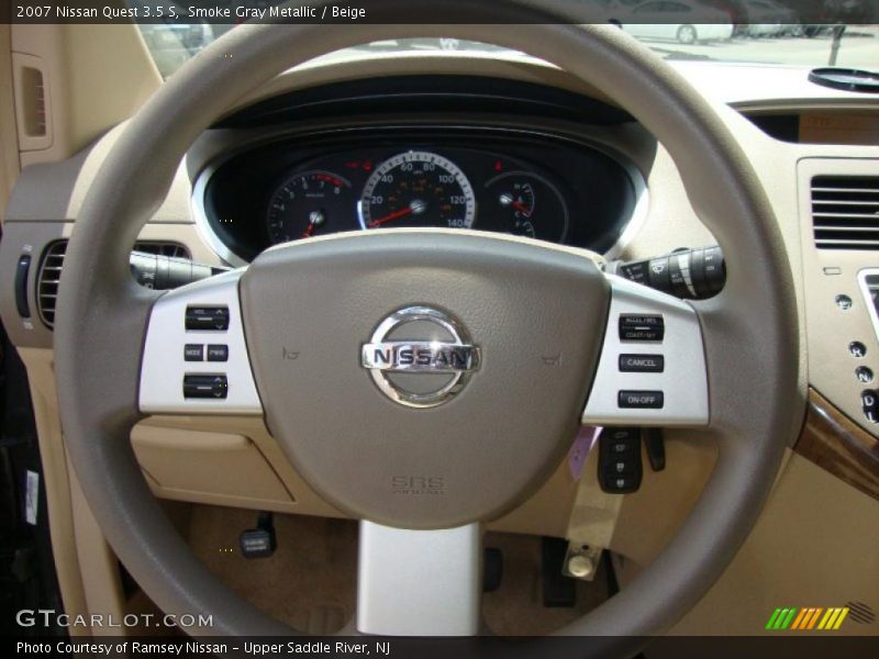 Smoke Gray Metallic / Beige 2007 Nissan Quest 3.5 S