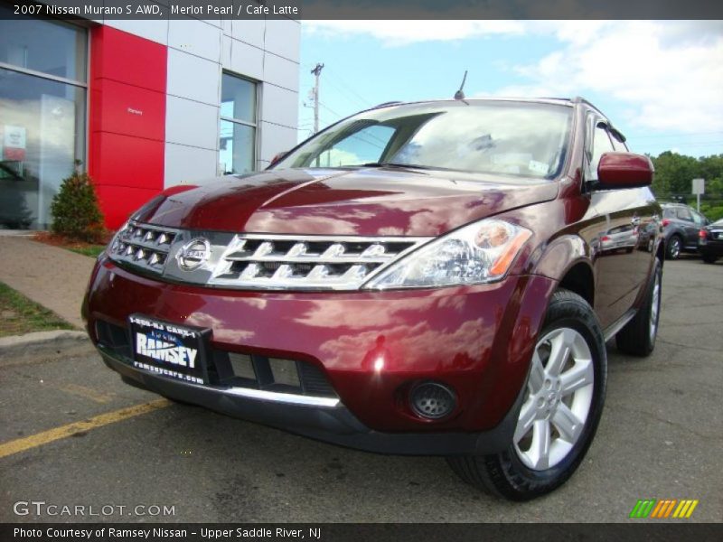 Merlot Pearl / Cafe Latte 2007 Nissan Murano S AWD