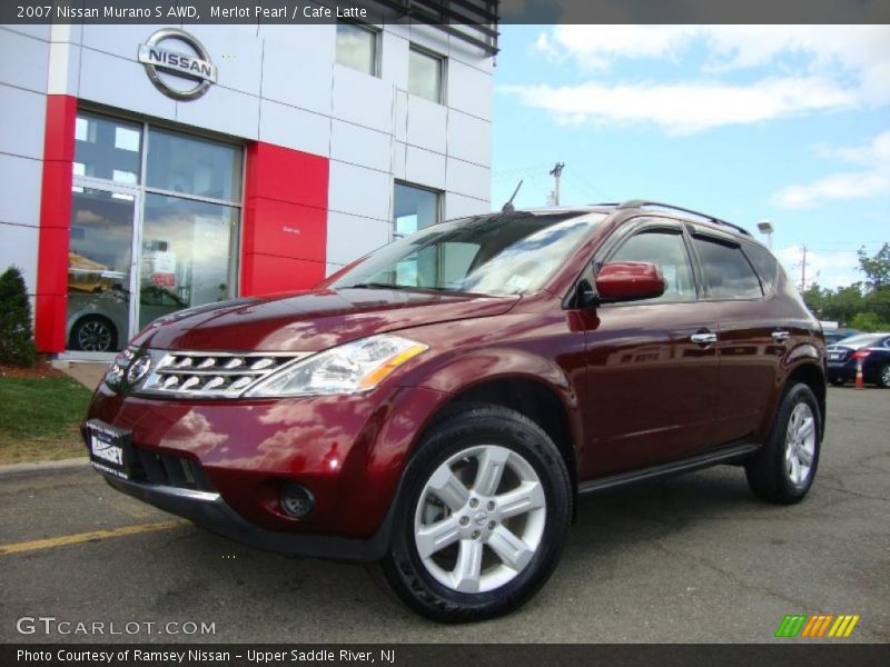 Merlot Pearl / Cafe Latte 2007 Nissan Murano S AWD