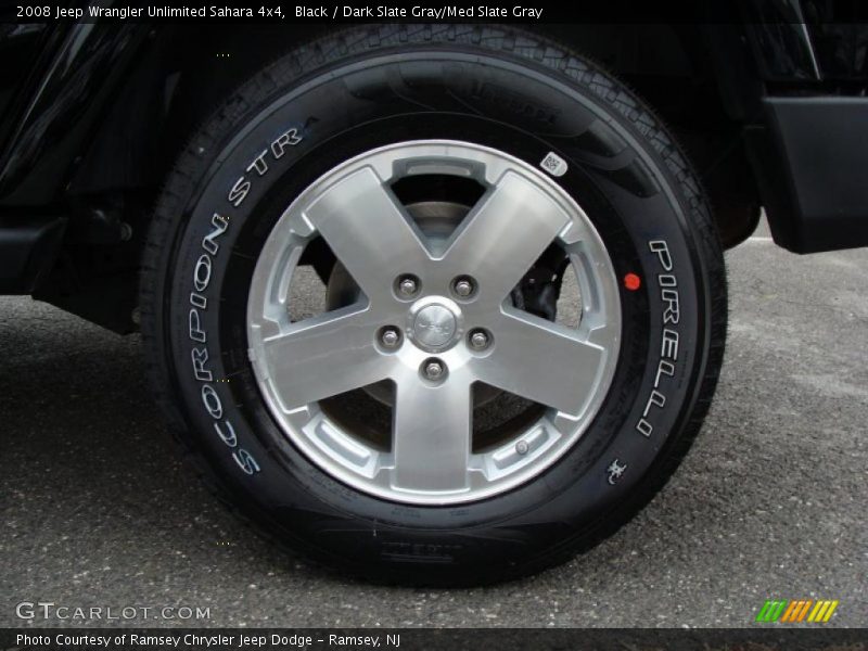 Black / Dark Slate Gray/Med Slate Gray 2008 Jeep Wrangler Unlimited Sahara 4x4