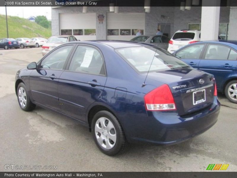 Deep Ocean Blue / Gray 2008 Kia Spectra EX Sedan
