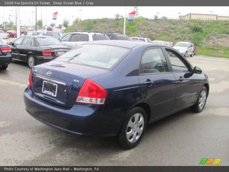 Deep Ocean Blue / Gray 2008 Kia Spectra EX Sedan