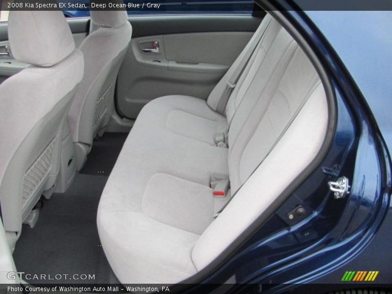 Deep Ocean Blue / Gray 2008 Kia Spectra EX Sedan