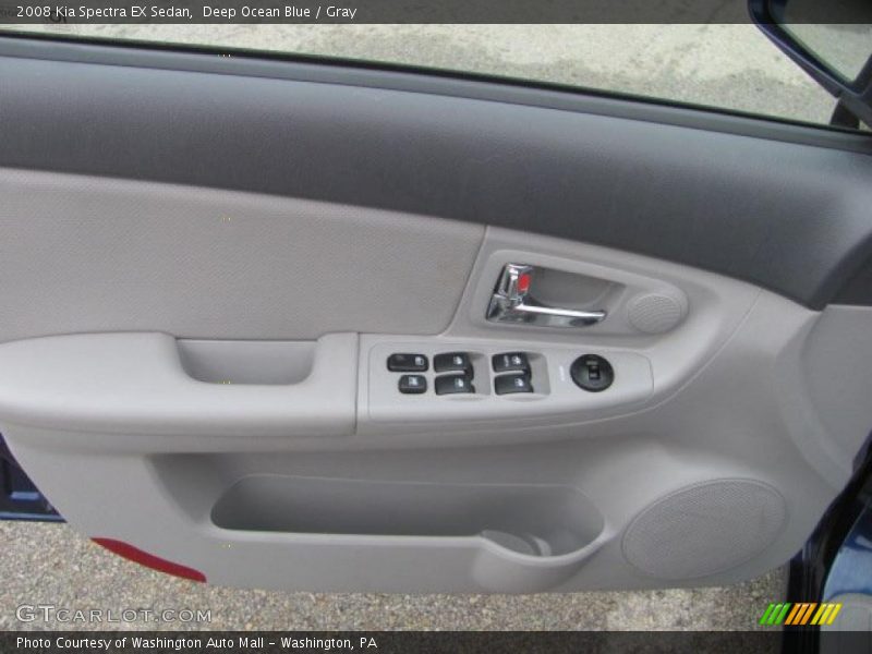 Deep Ocean Blue / Gray 2008 Kia Spectra EX Sedan