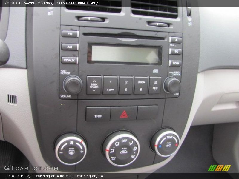 Deep Ocean Blue / Gray 2008 Kia Spectra EX Sedan