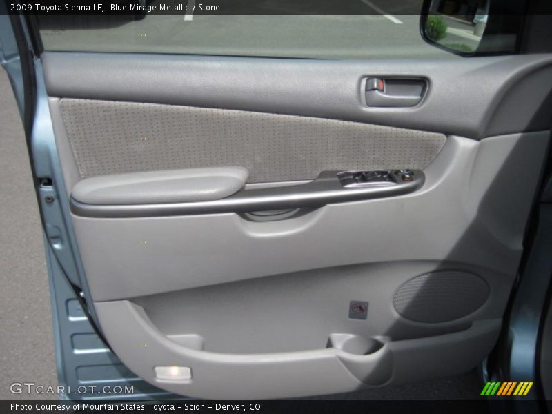 Blue Mirage Metallic / Stone 2009 Toyota Sienna LE