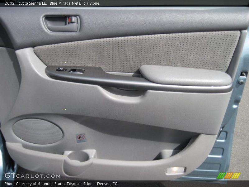 Blue Mirage Metallic / Stone 2009 Toyota Sienna LE