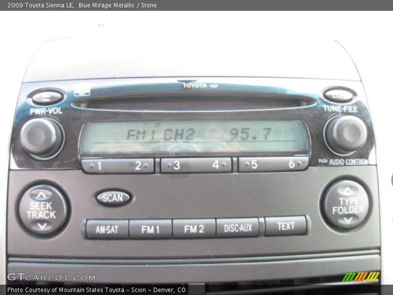 Blue Mirage Metallic / Stone 2009 Toyota Sienna LE