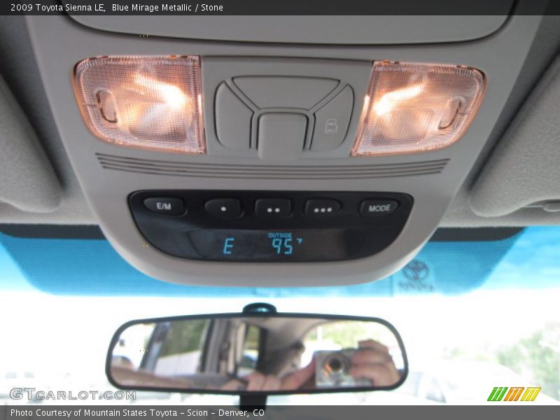 Blue Mirage Metallic / Stone 2009 Toyota Sienna LE