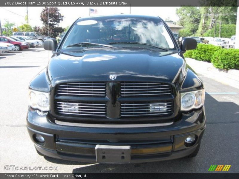 Black / Dark Slate Gray 2002 Dodge Ram 1500 Sport Quad Cab 4x4