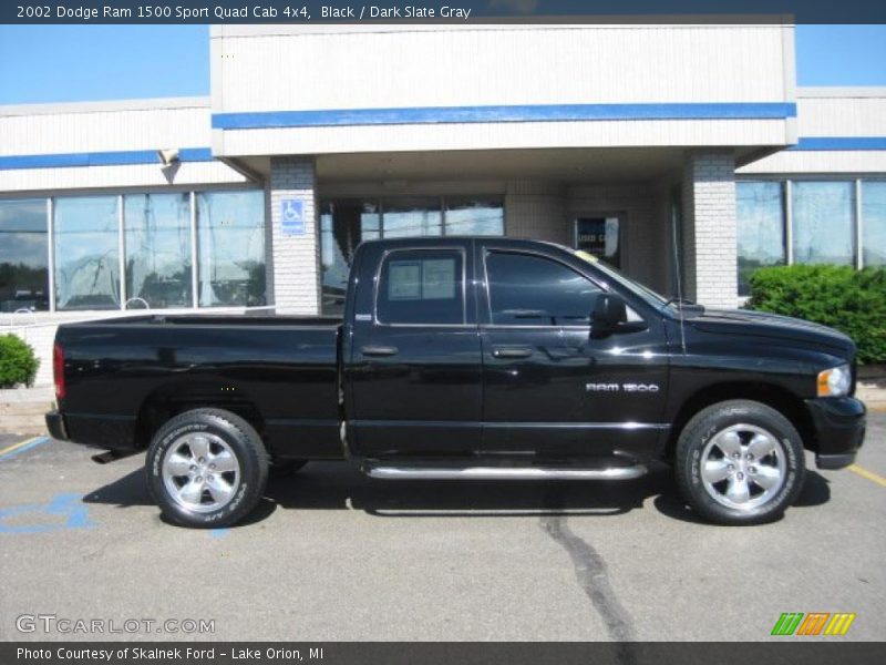Black / Dark Slate Gray 2002 Dodge Ram 1500 Sport Quad Cab 4x4