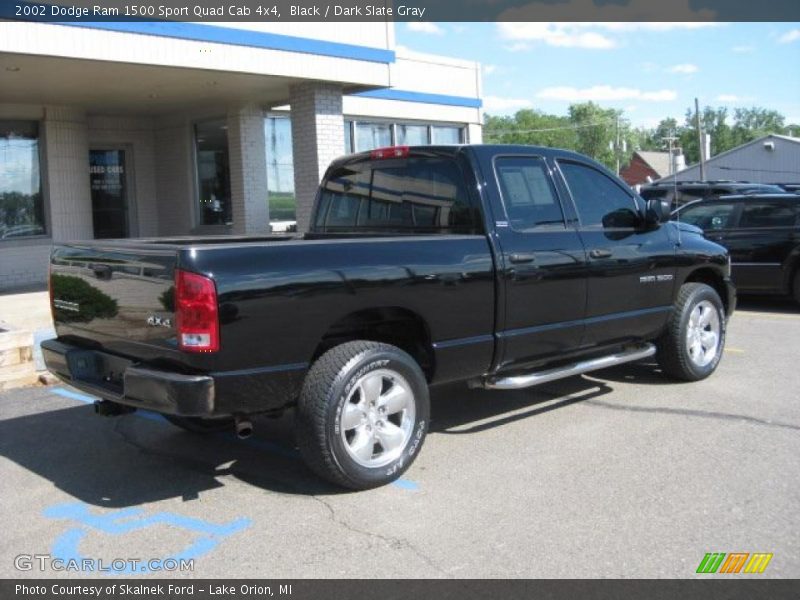 Black / Dark Slate Gray 2002 Dodge Ram 1500 Sport Quad Cab 4x4