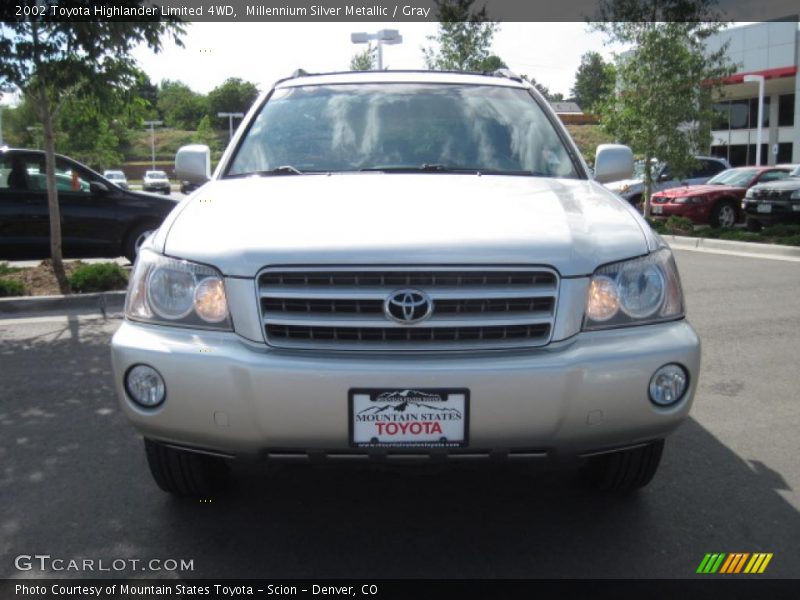 Millennium Silver Metallic / Gray 2002 Toyota Highlander Limited 4WD