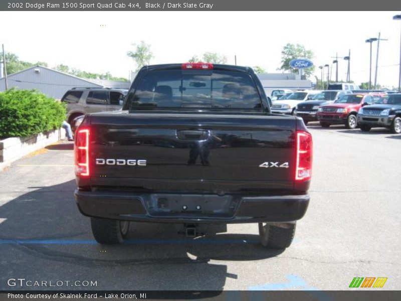 Black / Dark Slate Gray 2002 Dodge Ram 1500 Sport Quad Cab 4x4