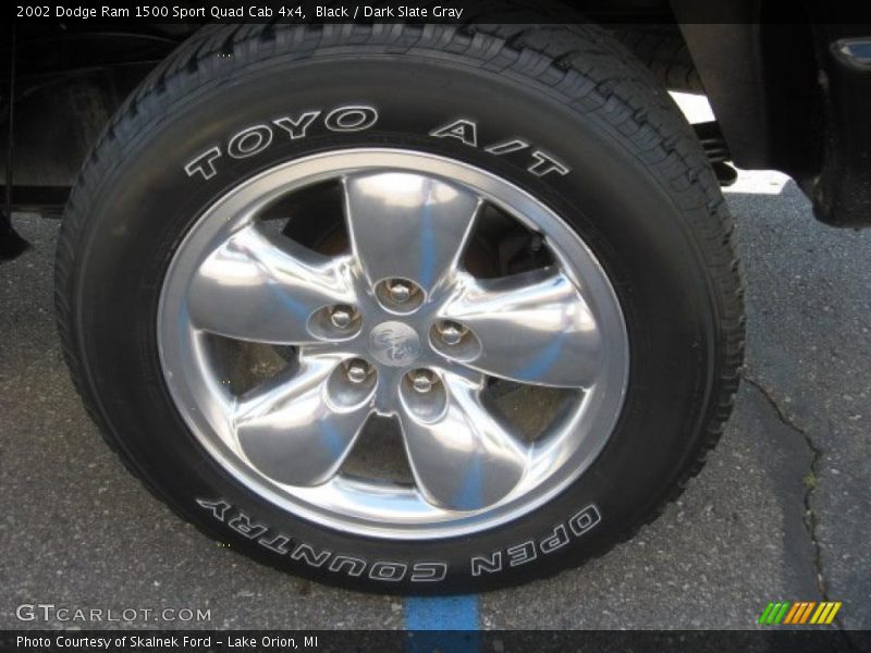 Black / Dark Slate Gray 2002 Dodge Ram 1500 Sport Quad Cab 4x4