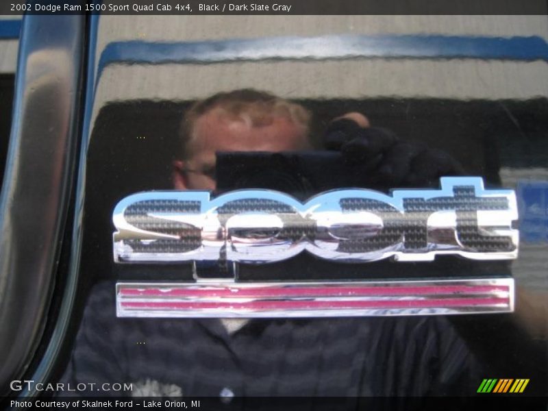 Black / Dark Slate Gray 2002 Dodge Ram 1500 Sport Quad Cab 4x4