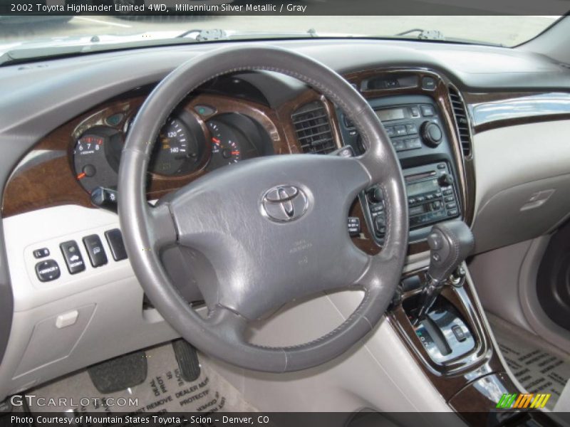 Millennium Silver Metallic / Gray 2002 Toyota Highlander Limited 4WD