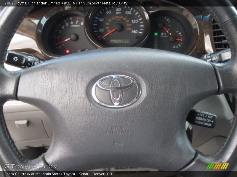Millennium Silver Metallic / Gray 2002 Toyota Highlander Limited 4WD