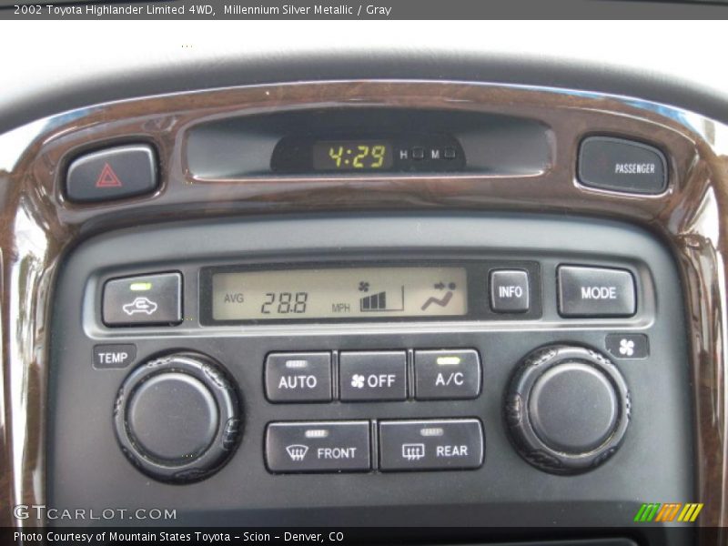 Millennium Silver Metallic / Gray 2002 Toyota Highlander Limited 4WD
