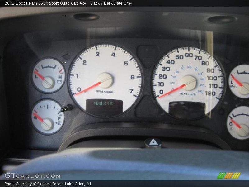 Black / Dark Slate Gray 2002 Dodge Ram 1500 Sport Quad Cab 4x4