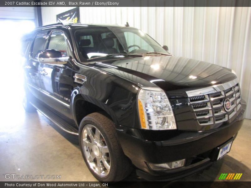 Black Raven / Ebony/Ebony 2007 Cadillac Escalade ESV AWD