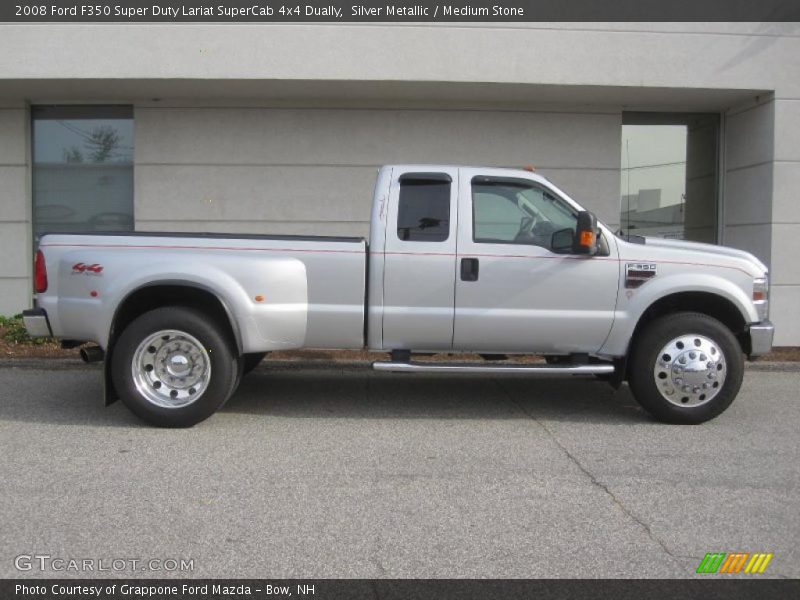 Silver Metallic / Medium Stone 2008 Ford F350 Super Duty Lariat SuperCab 4x4 Dually