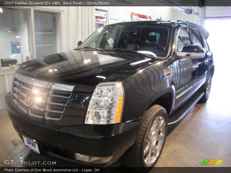 Black Raven / Ebony/Ebony 2007 Cadillac Escalade ESV AWD