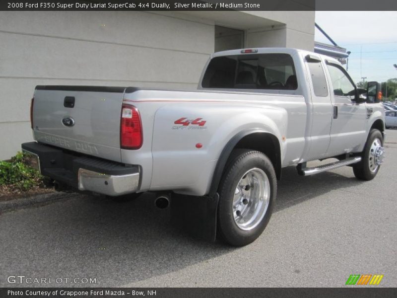 Silver Metallic / Medium Stone 2008 Ford F350 Super Duty Lariat SuperCab 4x4 Dually
