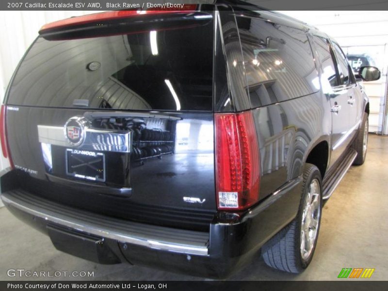 Black Raven / Ebony/Ebony 2007 Cadillac Escalade ESV AWD