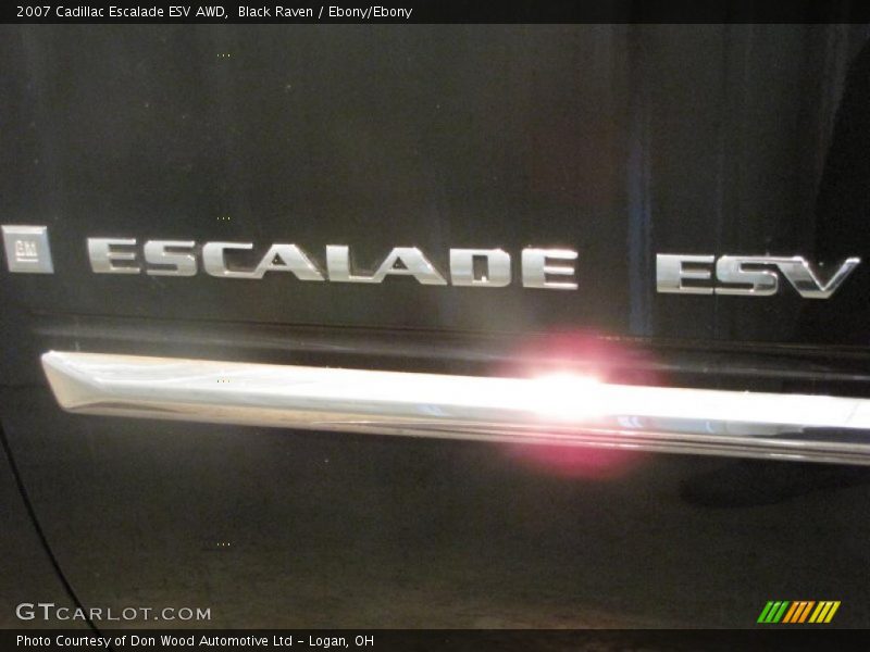 Black Raven / Ebony/Ebony 2007 Cadillac Escalade ESV AWD