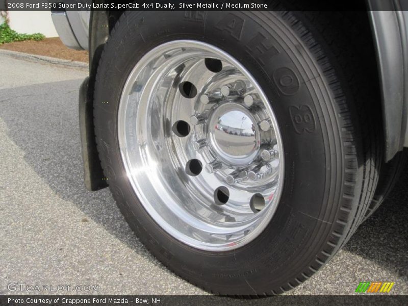 Silver Metallic / Medium Stone 2008 Ford F350 Super Duty Lariat SuperCab 4x4 Dually
