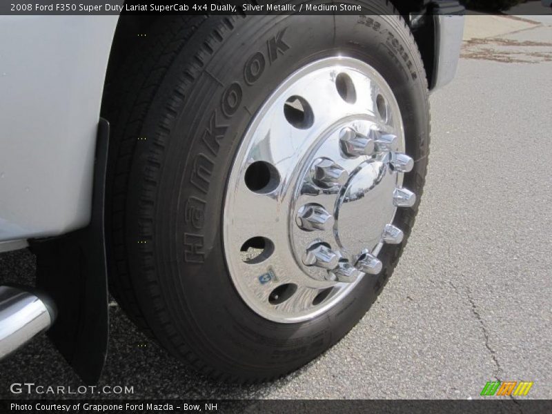 Silver Metallic / Medium Stone 2008 Ford F350 Super Duty Lariat SuperCab 4x4 Dually