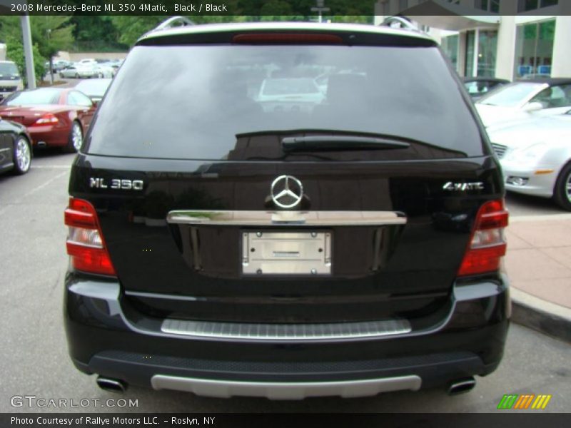 Black / Black 2008 Mercedes-Benz ML 350 4Matic