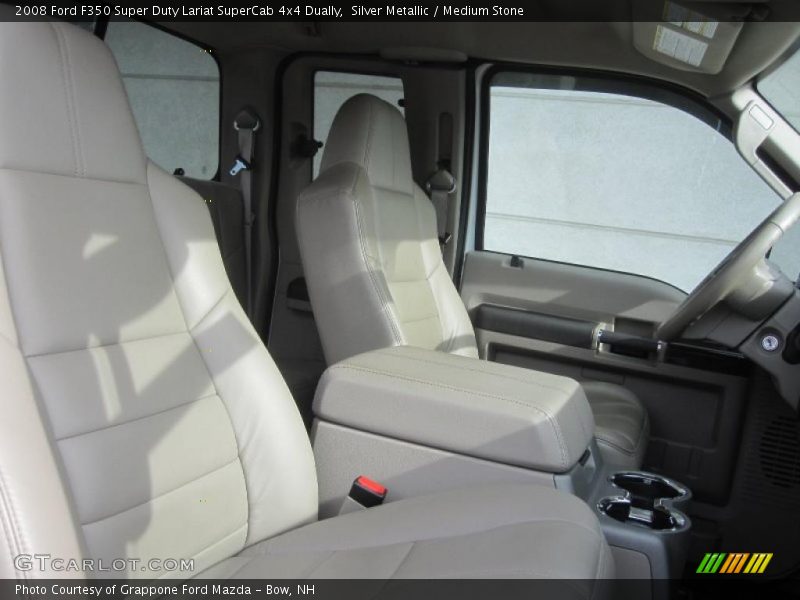 Silver Metallic / Medium Stone 2008 Ford F350 Super Duty Lariat SuperCab 4x4 Dually