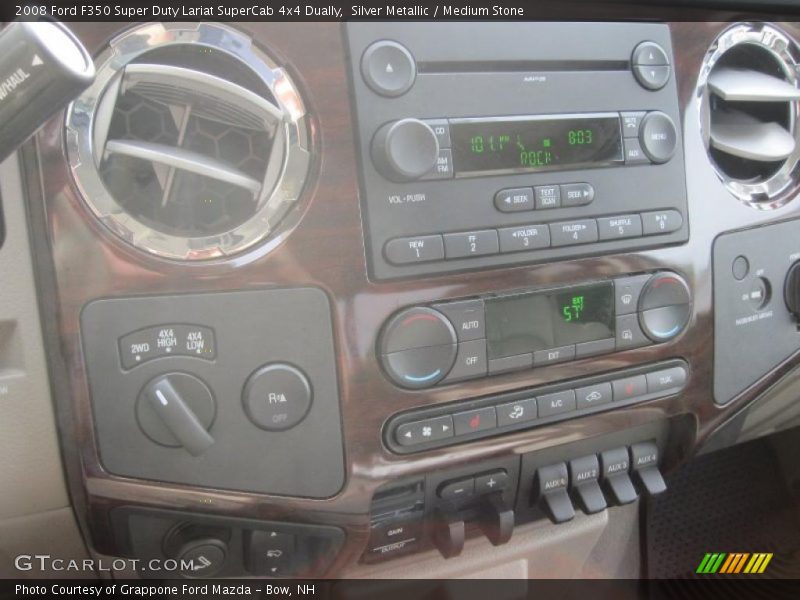 Silver Metallic / Medium Stone 2008 Ford F350 Super Duty Lariat SuperCab 4x4 Dually