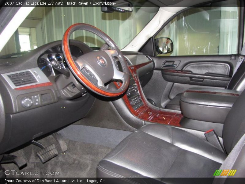 Black Raven / Ebony/Ebony 2007 Cadillac Escalade ESV AWD