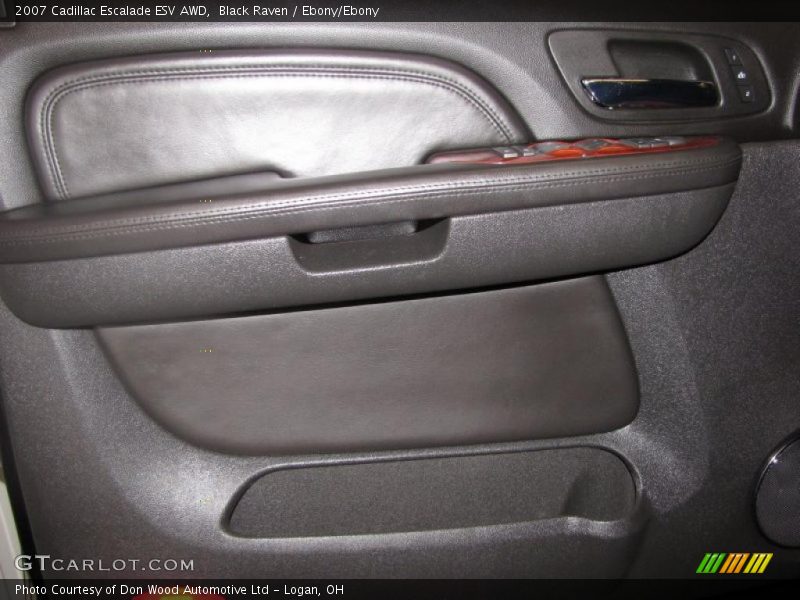 Black Raven / Ebony/Ebony 2007 Cadillac Escalade ESV AWD