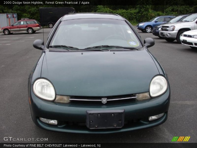 Forest Green Pearlcoat / Agate 2000 Dodge Neon Highline