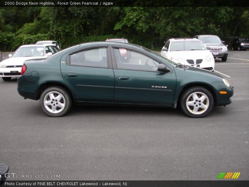 Forest Green Pearlcoat / Agate 2000 Dodge Neon Highline