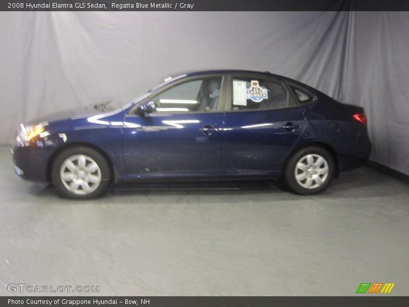 Regatta Blue Metallic / Gray 2008 Hyundai Elantra GLS Sedan