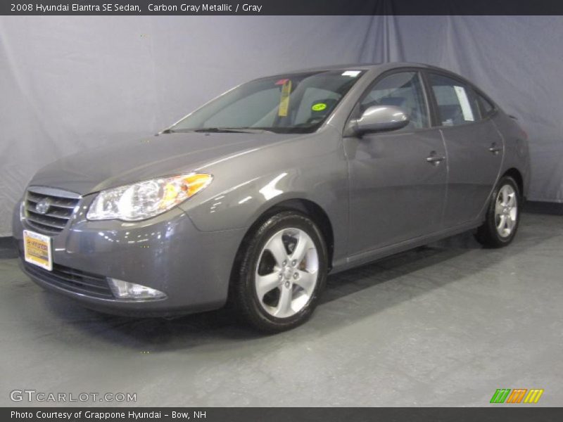 Carbon Gray Metallic / Gray 2008 Hyundai Elantra SE Sedan