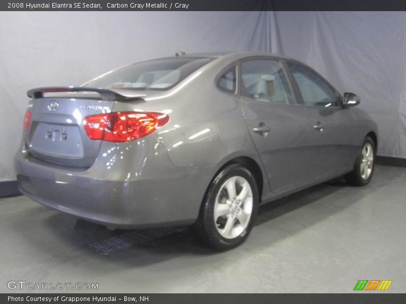 Carbon Gray Metallic / Gray 2008 Hyundai Elantra SE Sedan