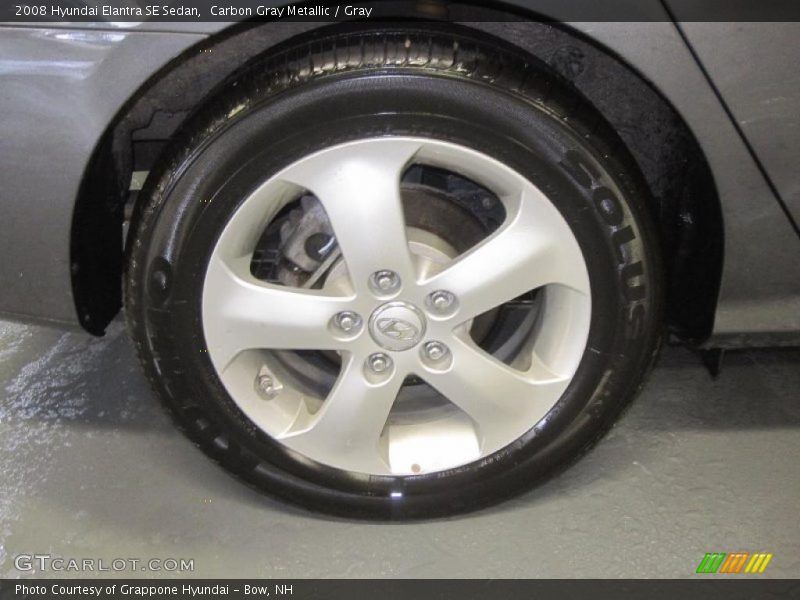 Carbon Gray Metallic / Gray 2008 Hyundai Elantra SE Sedan