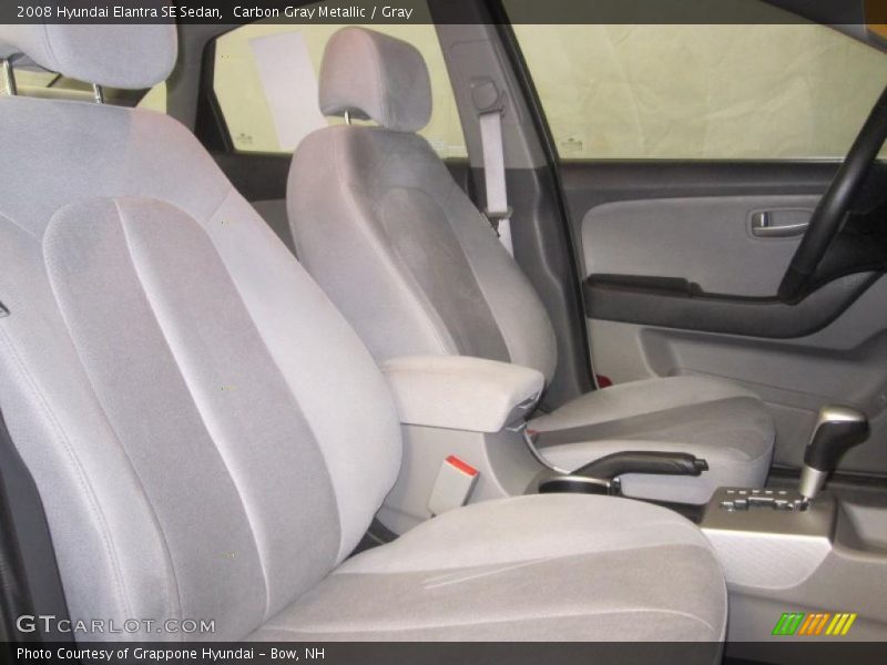 Carbon Gray Metallic / Gray 2008 Hyundai Elantra SE Sedan