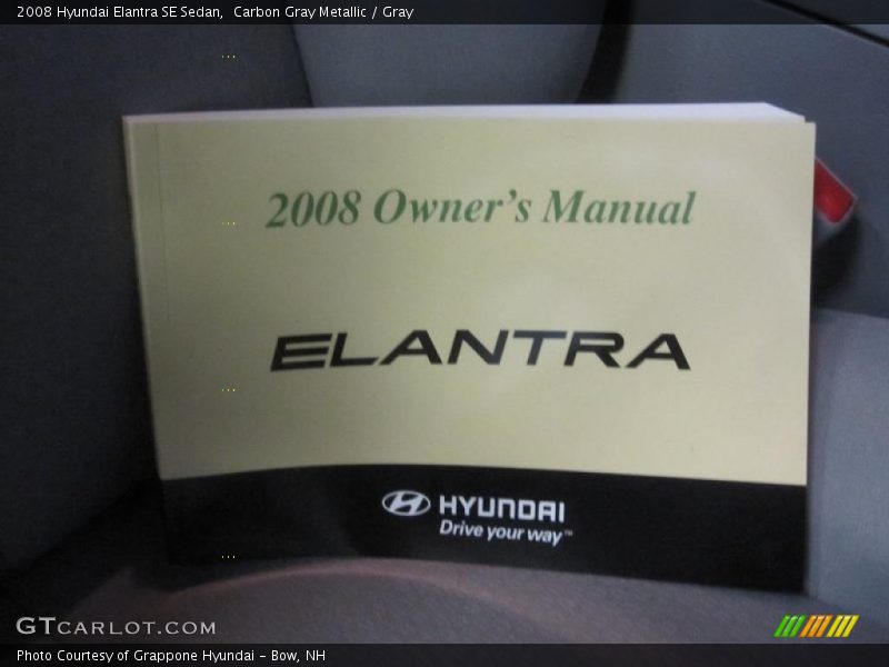 Carbon Gray Metallic / Gray 2008 Hyundai Elantra SE Sedan