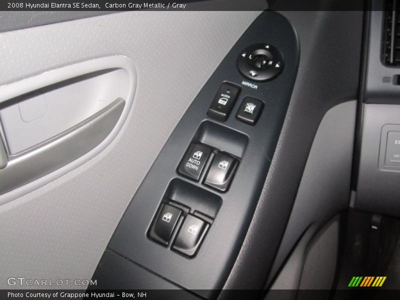 Carbon Gray Metallic / Gray 2008 Hyundai Elantra SE Sedan