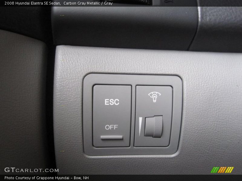 Carbon Gray Metallic / Gray 2008 Hyundai Elantra SE Sedan