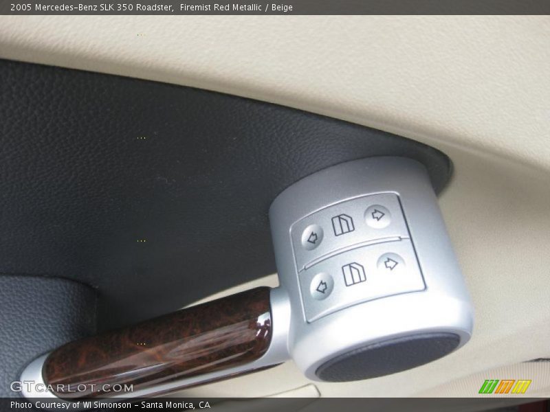 Firemist Red Metallic / Beige 2005 Mercedes-Benz SLK 350 Roadster