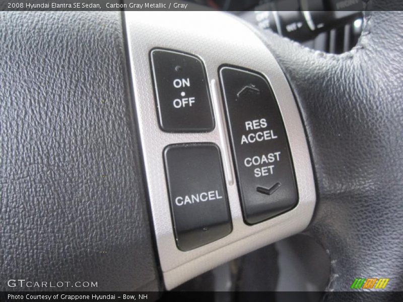 Carbon Gray Metallic / Gray 2008 Hyundai Elantra SE Sedan