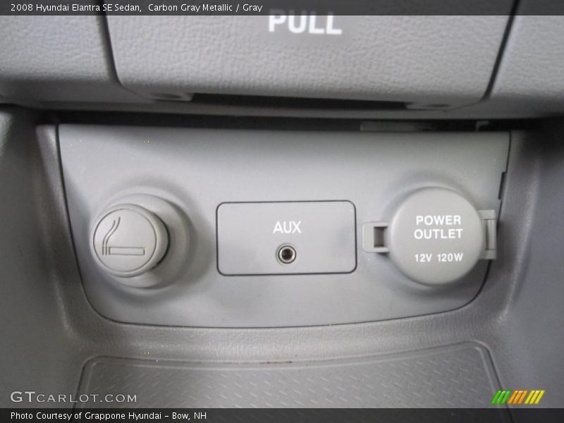 Carbon Gray Metallic / Gray 2008 Hyundai Elantra SE Sedan